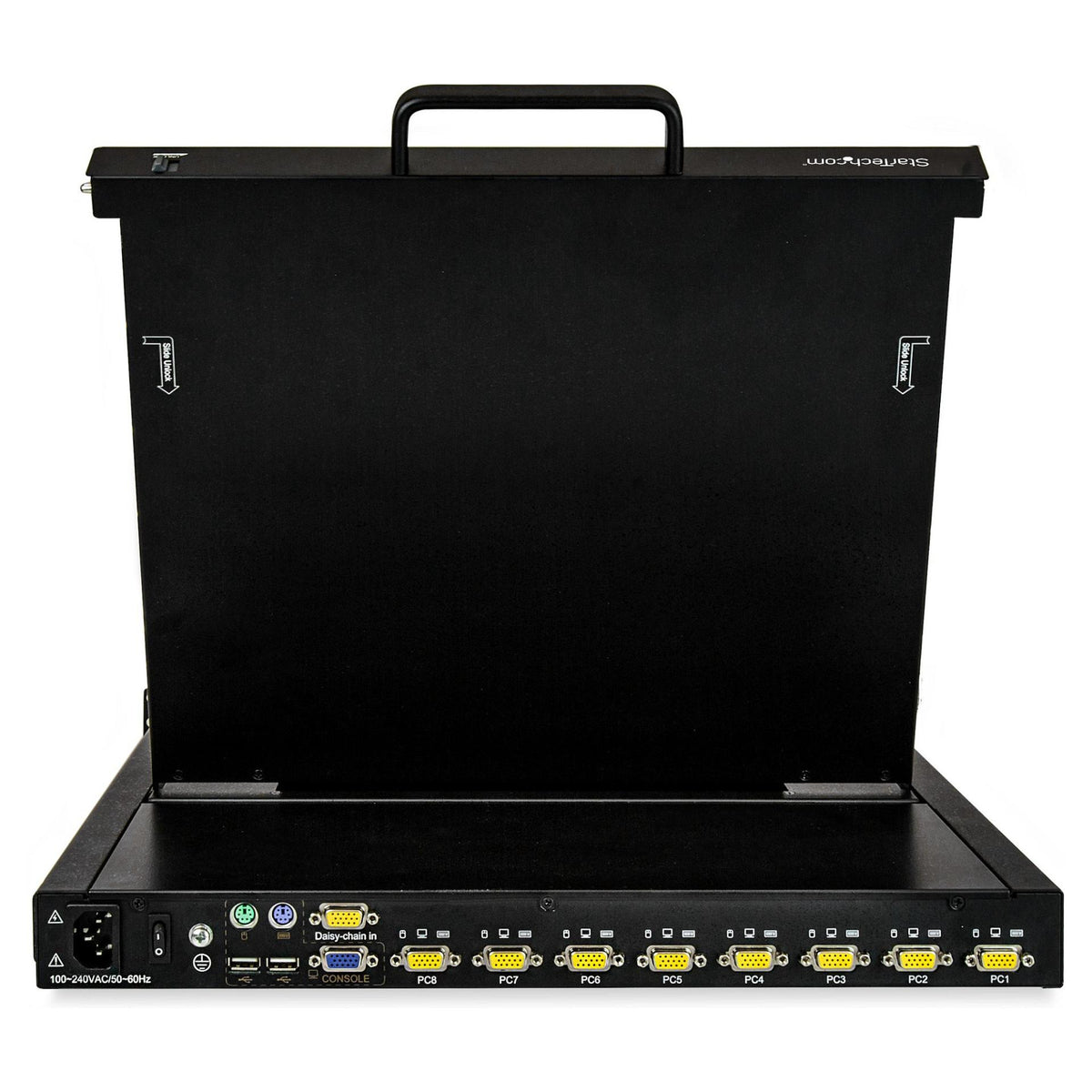 StarTech 1HE 8 Port Rackmontage VGA KVM Konsole fr Server Racks - LCD KVM Schublade - 43,18cm 17Zoll