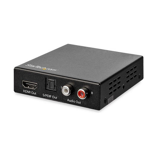 StarTech 4K HDMI Audio Extractor - 4K 60Hz - HDMI Audio De-Embedder - PDIF Toslink Optical Audio - Dual Cinch und HDMI Audio