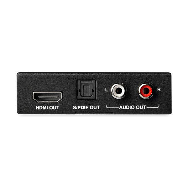StarTech 4K HDMI Audio Extractor - 4K 60Hz - HDMI Audio De-Embedder - PDIF Toslink Optical Audio - Dual Cinch und HDMI Audio