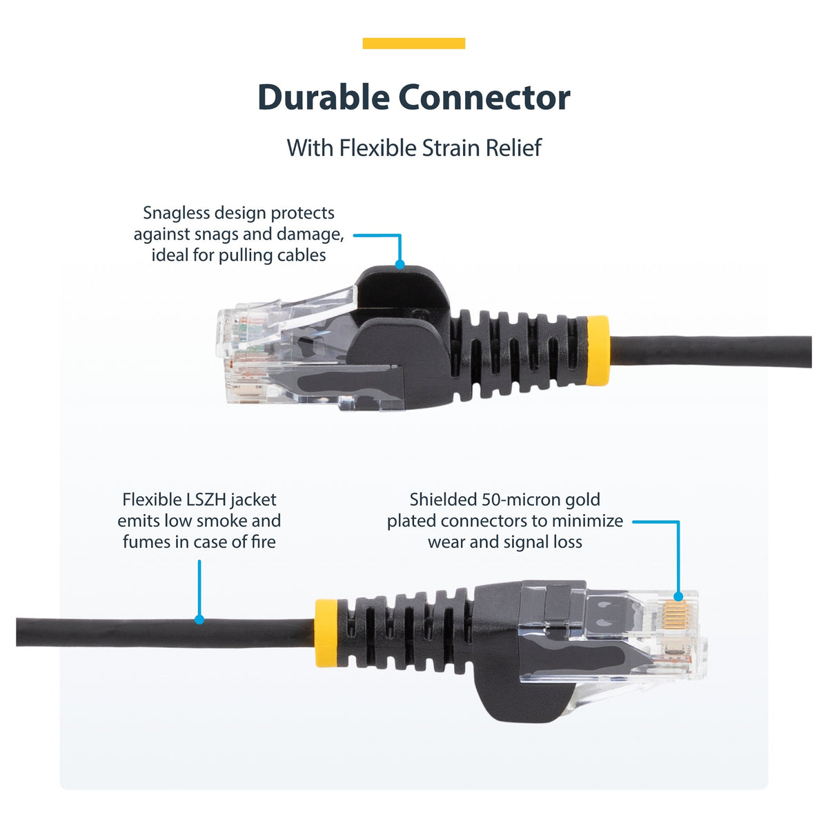 StarTech.com 1m Red Slim CAT6 Ethernet Cable, Snagless, 28AWG, LSZH - Patch-Kabel - RJ-45 (M)