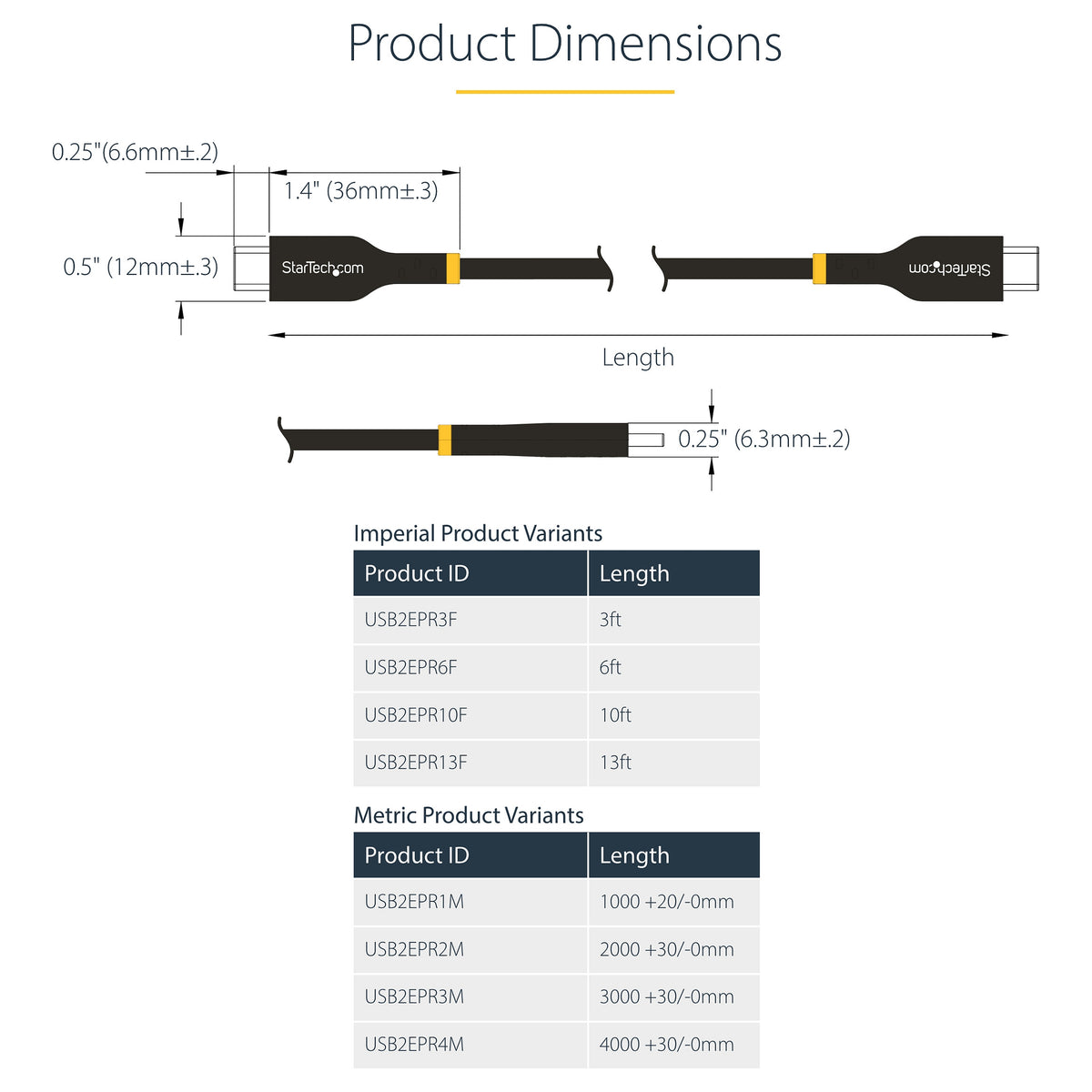 StarTech.com 3m USB-C Ladekabel, USB-IF zertifiziert, 240W PD EPR, M/M - USB-Kabel - 24 pin USB-C (M)