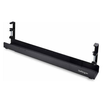 StarTech.com Under Desk Cable Management Tray, Clamp-on Installation
