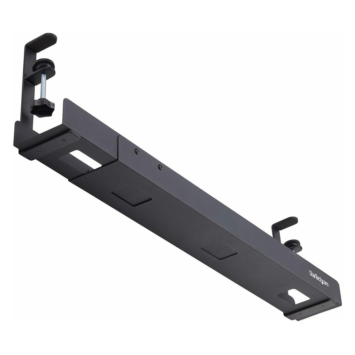 StarTech.com Under Desk Cable Management Tray, Clamp-on Installation
