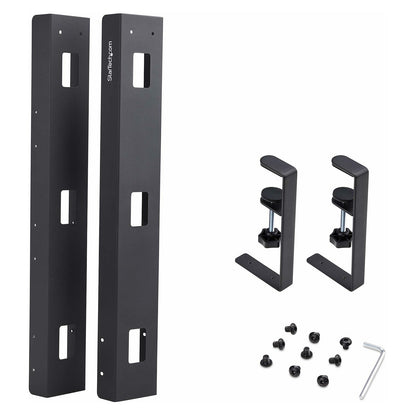 StarTech.com Under Desk Cable Management Tray, Clamp-on Installation