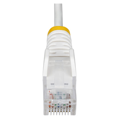 StarTech 2,5m Weisses Schlankes CAT6-Ethernet-Kabel Snagless RJ45 LSZH 28AWG Reines Kupfer Patchkabel/Netzwerkkabel