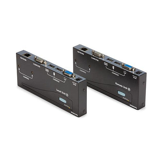 StarTech USB VGA KVM Verlngerung bis zu 150m - KVM extender ber Cat5 UTP Netzwerkkabel 2x VGA Buchse, 4x USB Stecker