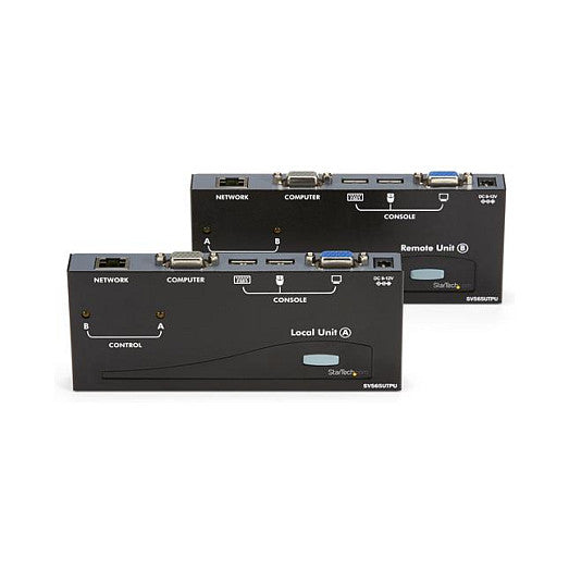 StarTech USB VGA KVM Verlngerung bis zu 150m - KVM extender ber Cat5 UTP Netzwerkkabel 2x VGA Buchse, 4x USB Stecker