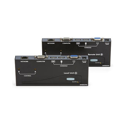 StarTech USB VGA KVM Verlngerung bis zu 150m - KVM extender ber Cat5 UTP Netzwerkkabel 2x VGA Buchse, 4x USB Stecker