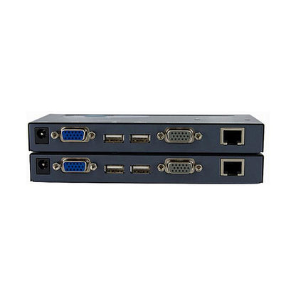 StarTech USB VGA KVM Verlngerung bis zu 150m - KVM extender ber Cat5 UTP Netzwerkkabel 2x VGA Buchse, 4x USB Stecker