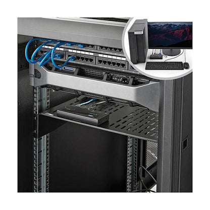 StarTech USB VGA KVM Verlngerung bis zu 150m - KVM extender ber Cat5 UTP Netzwerkkabel 2x VGA Buchse, 4x USB Stecker