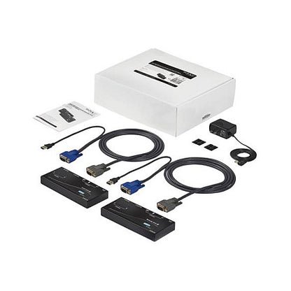 StarTech USB VGA KVM Verlngerung bis zu 150m - KVM extender ber Cat5 UTP Netzwerkkabel 2x VGA Buchse, 4x USB Stecker