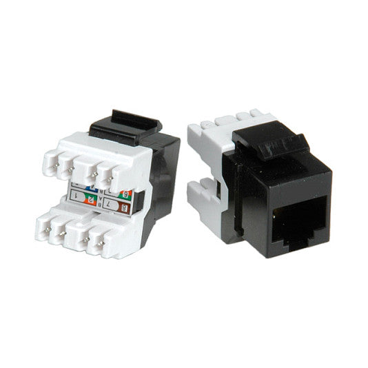 ROLINE Kat.5e Class D Keystone RJ-45 ungeschirmt schwarz