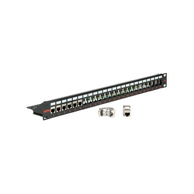 ROLINE 48,26cm 19Zoll-Keystone-Modultrger 24P. geschirmt schwarz