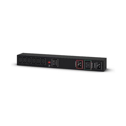 CyberPower zbh. By-Pass, Manuell, IEC Outlet, PDU, 1HE, Eingang 16A 1xC19+2xC20, Ausgang 16A 1x C19+ 10A 6xC13