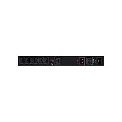 CyberPower zbh. By-Pass, Manuell, IEC Outlet, PDU, 1HE, Eingang 16A 1xC19+2xC20, Ausgang 16A 1x C19+ 10A 6xC13