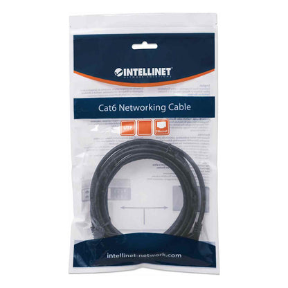 Patchkabel RJ45 U/UTP Cat6 2.00m Hebelschutz schw