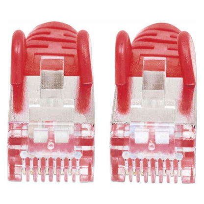 Patchkabel Cat6a-Stecker/Cat7-Rohkabel 0,25m rot