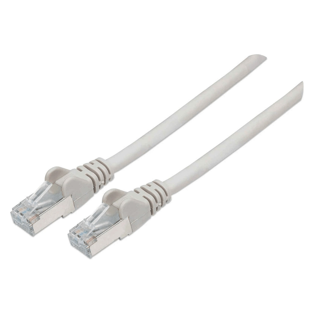 Patchkabel Cat6a-Stecker/Cat7-Rohkabel 0,5m grau