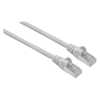 Patchkabel Cat6a-Stecker/Cat7-Rohkabel 0,5m grau