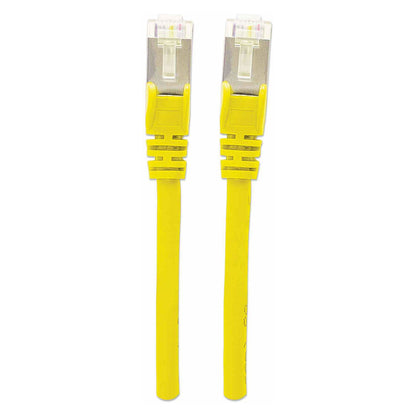 Patchkabel Cat6a-Stecker/Cat7-Rohkabel 10m gelb