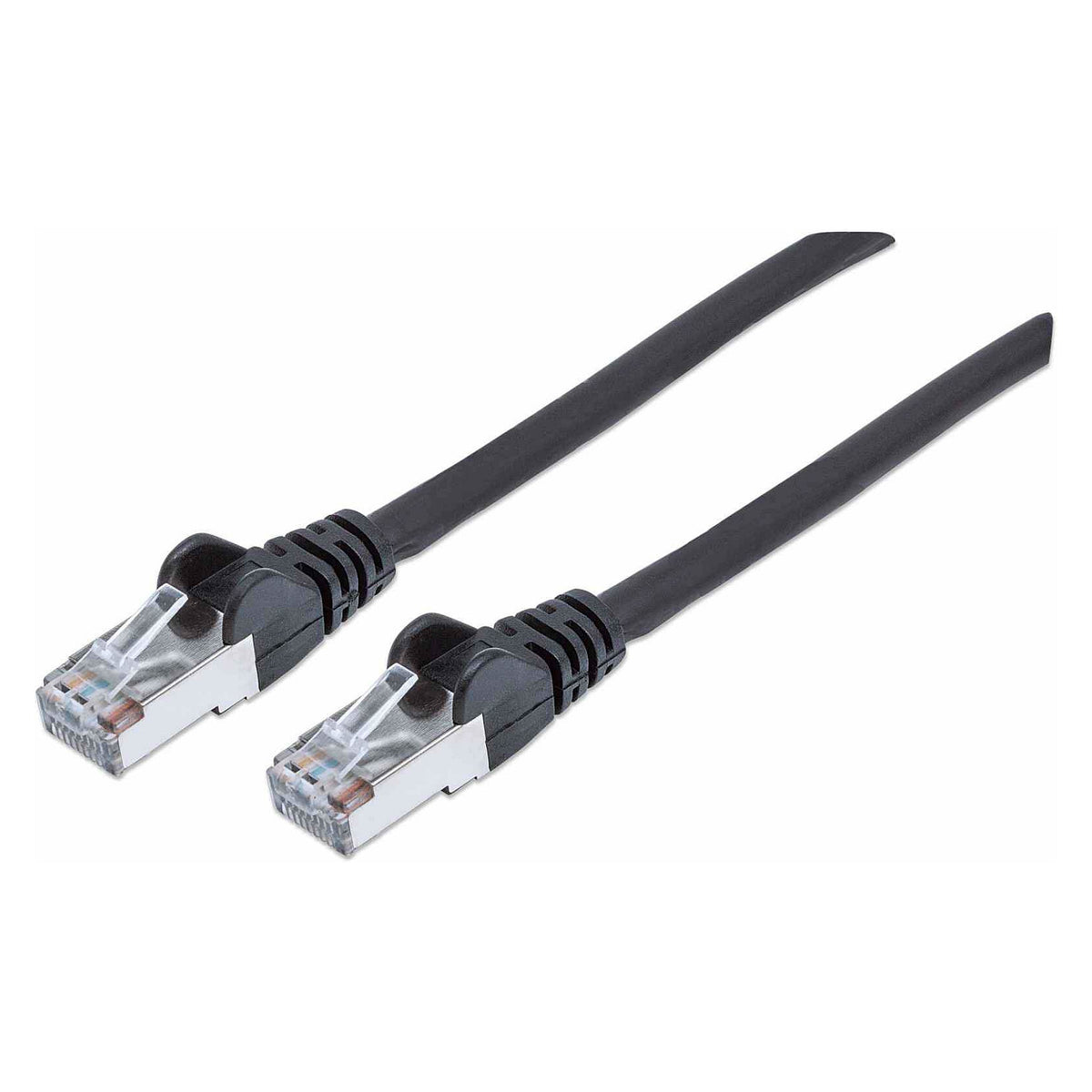 Patchkabel Cat6a-Stecker/Cat7-Rohkabel 5m schwarz