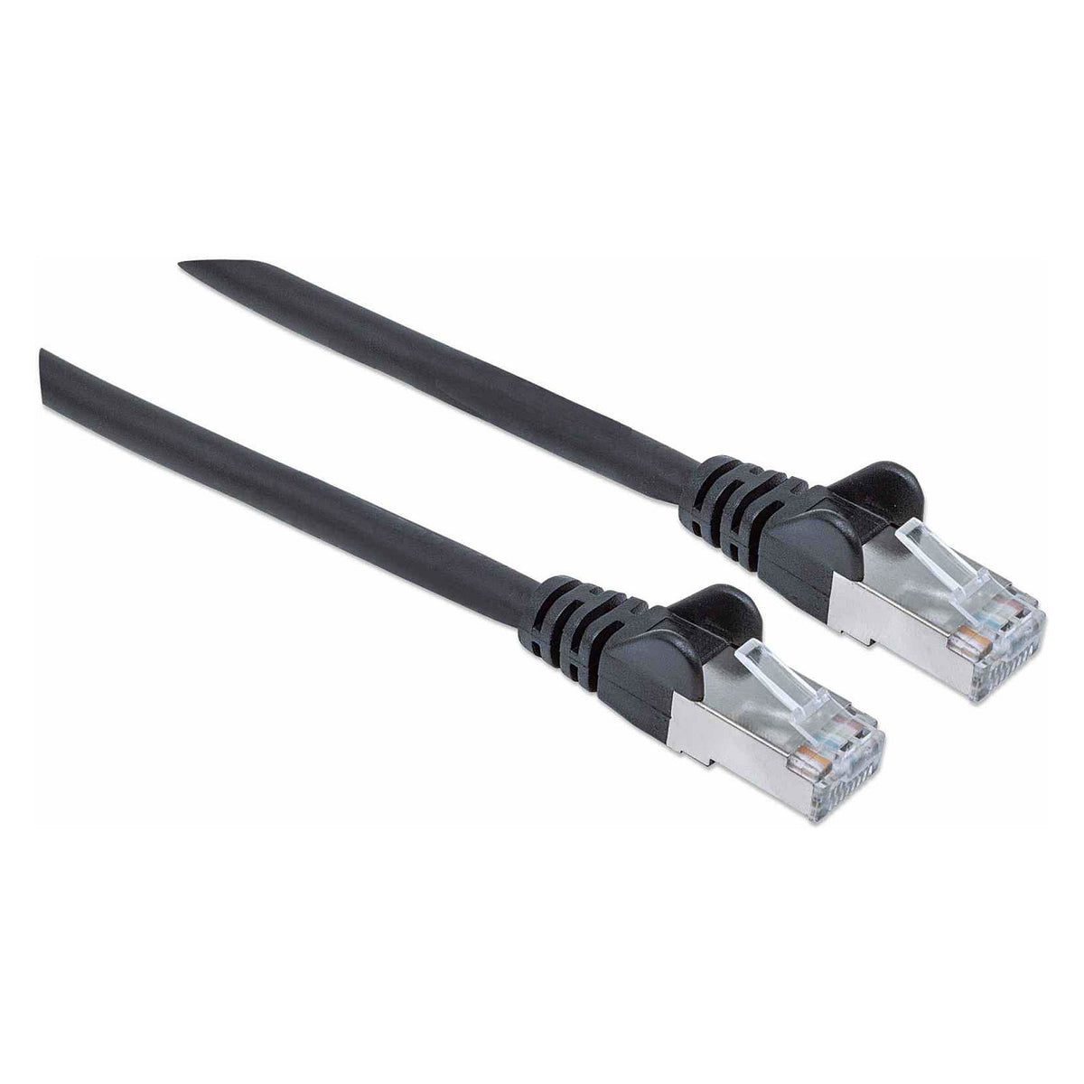 Patchkabel Cat6a-Stecker/Cat7-Rohkabel 5m schwarz