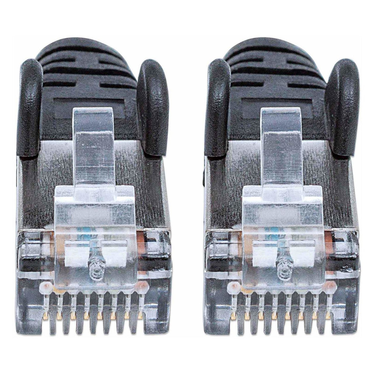 Patchkabel Cat6a-Stecker/Cat7-Rohkabel 5m schwarz