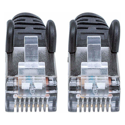 Patchkabel Cat6a-Stecker/Cat7-Rohkabel 5m schwarz