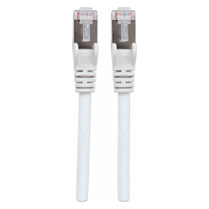 Patchkabel Cat6a-Stecker/Cat7-Rohkabel 0,5m weiß