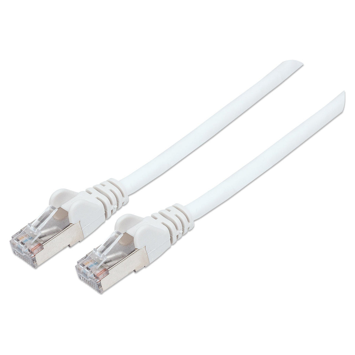 Patchkabel RJ45 S/FTP Cat6 0,5m LSZH Hebels. weiß