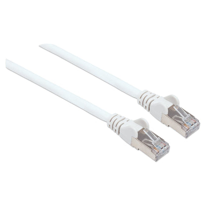 Patchkabel RJ45 S/FTP Cat6 0,5m LSZH Hebels. weiß