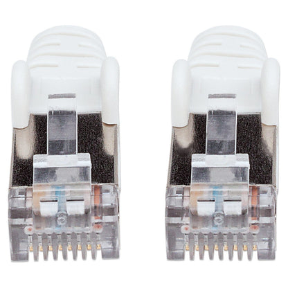 Patchkabel RJ45 S/FTP Cat6 0,5m LSZH Hebels. weiß