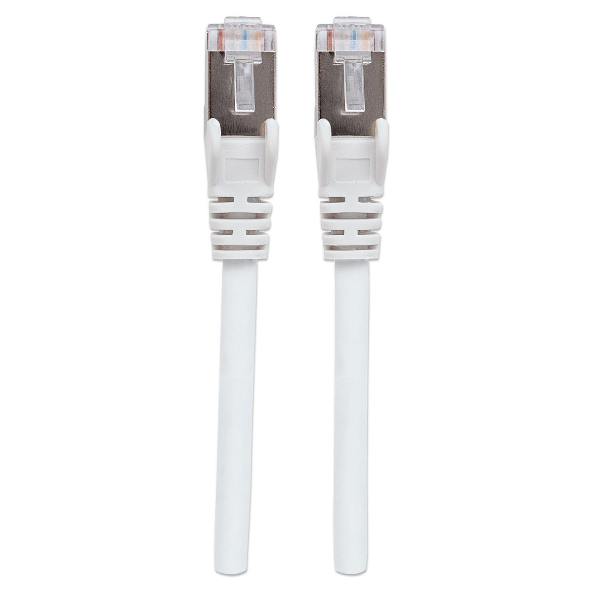 Patchkabel RJ45 S/FTP Cat6 0,5m LSZH Hebels. weiß