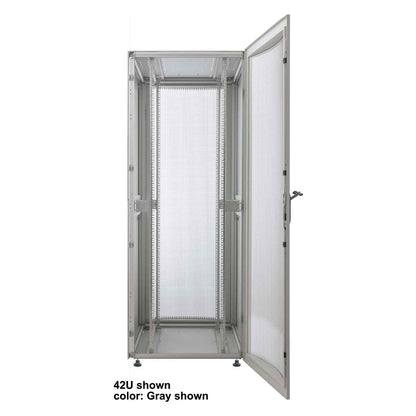 INTELLINET 48,3 cm 19 Zoll Serverschrank Premium Line 36 HE 1767x800x1000mm HxBxT Flatpack Traglast 2000kg schwarz
