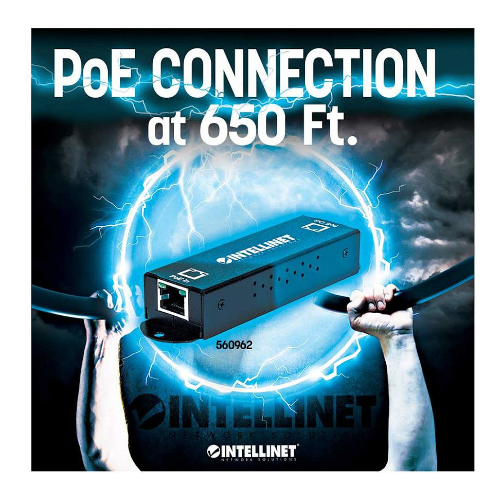 INTELLINET PoE Extender 1-Port Gigabit PoE+/PoE Metall