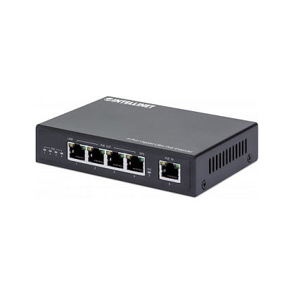 INTELLINET 4-Port Gigabit Ultra PoE-Extender 90W um 100m