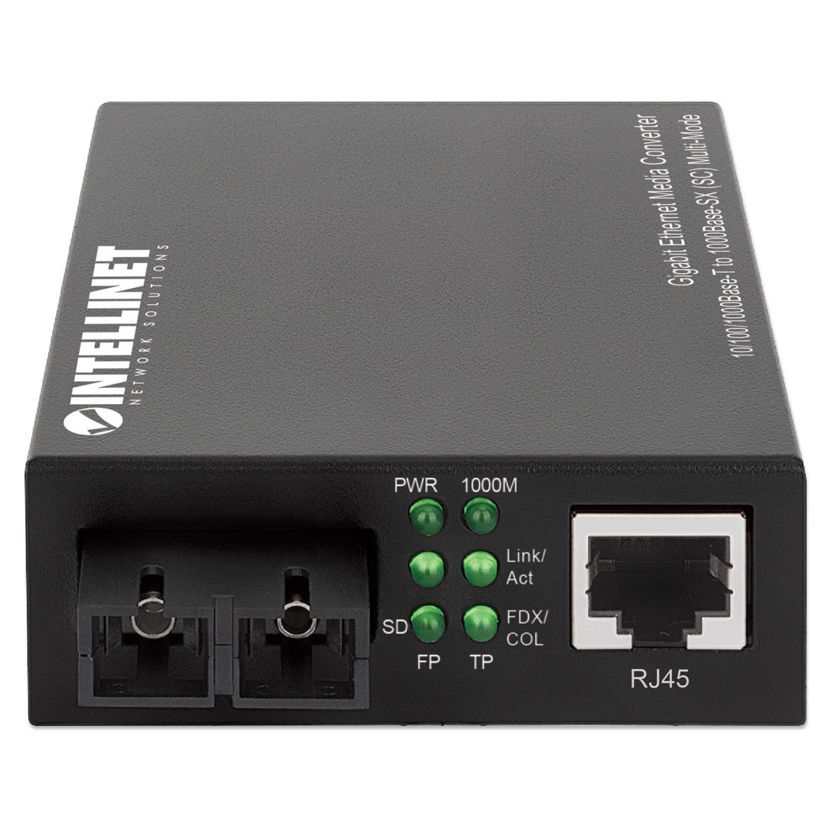 INTELLINET Gigabit Medienkonverter SC Multimode 550m Auto
