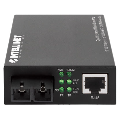 INTELLINET Gigabit Medienkonverter SC Multimode 550m Auto