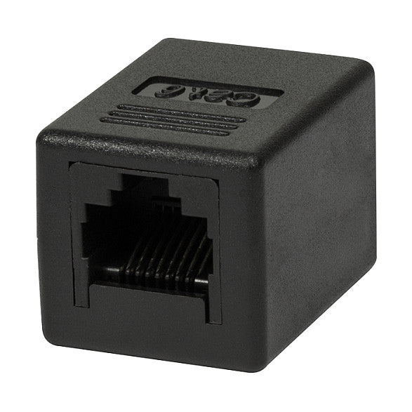 Logilink Patchkabelverbinder 1:1 2x RJ45 Cat.6 UTP, schwarz