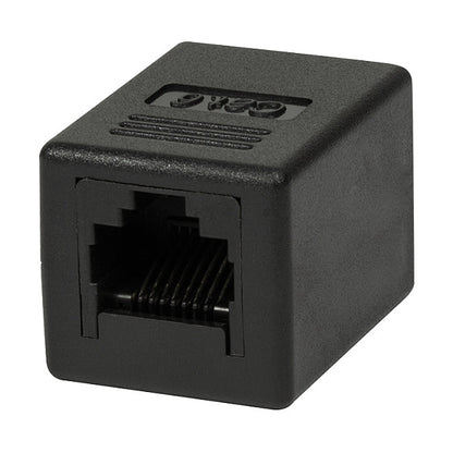 Logilink Patchkabelverbinder 1:1 2x RJ45 Cat.6 UTP, schwarz