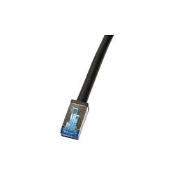 Logilink Outdoor PE Patchkabel CAT.6A S/FTP, schwarz, 1,0m