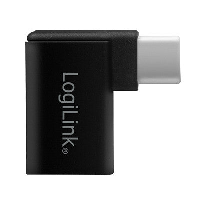 Logilink Adapter USB 3.2 Gen1 Type-C,C/M zu USB-A/F,90°,schw