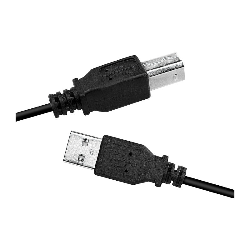 Logilink USB 2.0-Kabel, USB-A/M zu USB-B/M, schwarz, 2 m