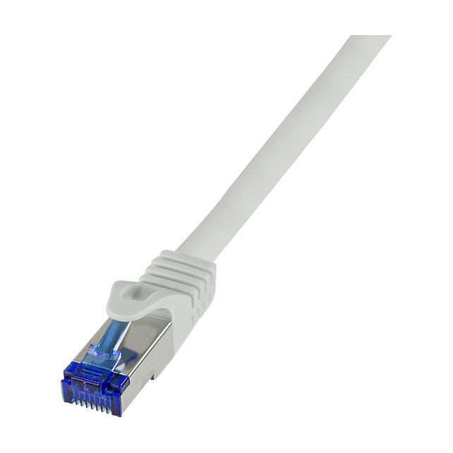 Logilink Patchkabel Ultraflex, Cat.6A, S/FTP, grau, 0,5 m