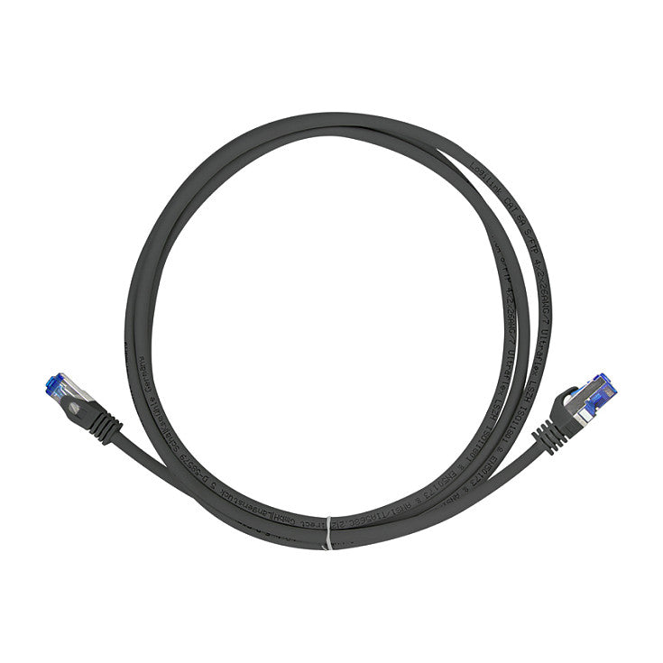 Logilink Patchkabel Ultraflex, Cat.6A, S/FTP, schwarz, 0,5 m