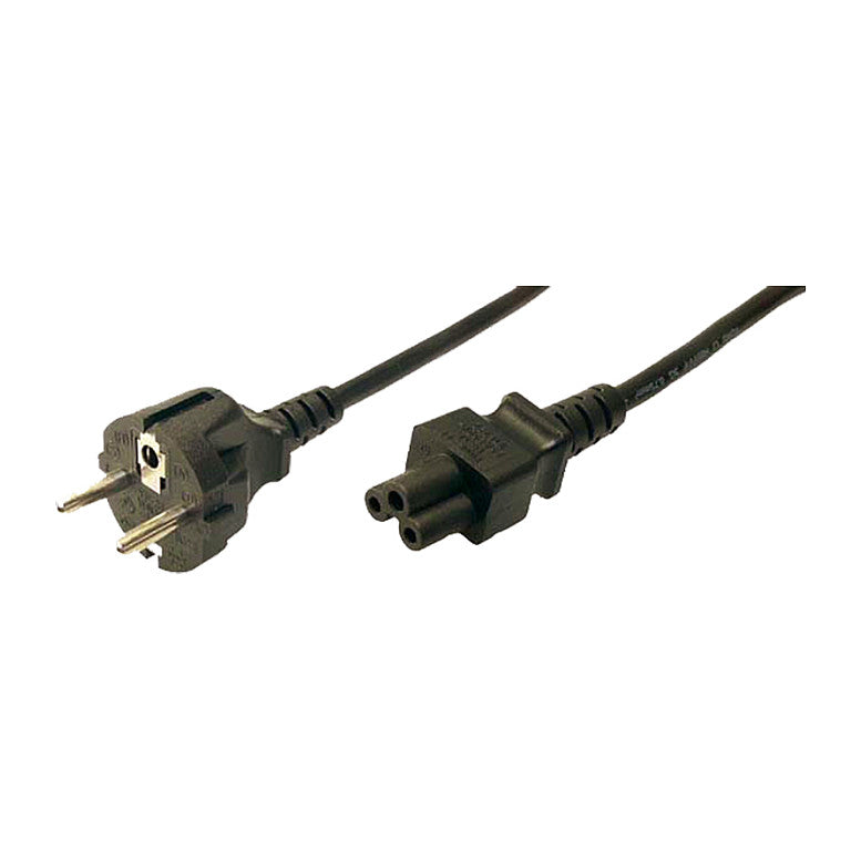 Logilink Power Cord, CEE7/7 - C5, black, 1.80m