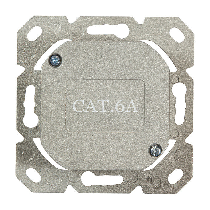 Logilink Cat.6A Anschlussdose, 2x RJ45,weiß, waagerecht