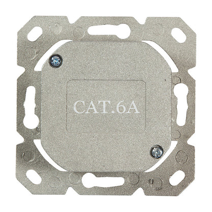 Logilink Cat.6A Anschlussdose, 2x RJ45,weiß, waagerecht