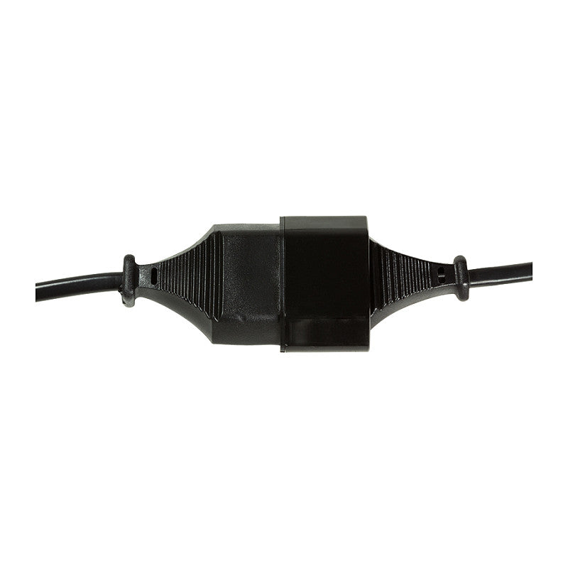 Logilink Netzkabel Euro CEE 7/16 Stecker zu Dose, 1m schwarz