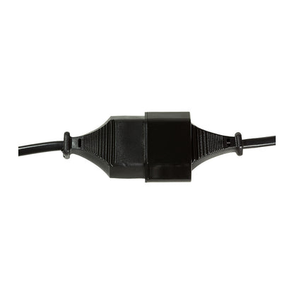 Logilink Netzkabel Euro CEE 7/16 Stecker zu Dose, 1m schwarz
